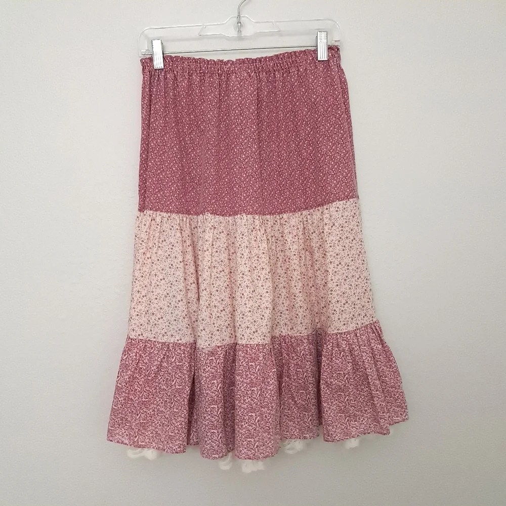 Vintage Tiered Prairie Skirt - Picture 1 of 7